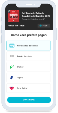 Novo checkout no celular